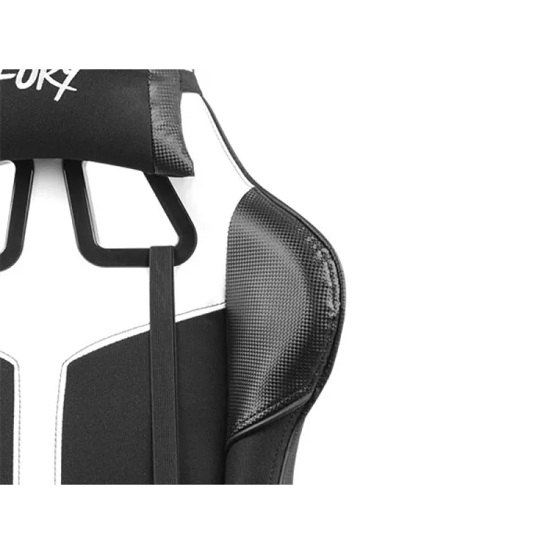 FURY Avenger XL universāls spēļu krēsls Pildīts sēdeklis Melns, Balts