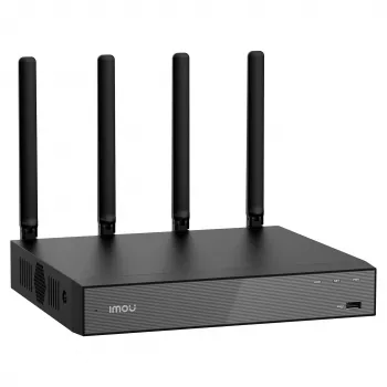 Tīkla video ierakstītājs IMOU N118W Melns — 18 kanāli, 4 kanālu atskaņošana, 3840×2160 maks., divjoslu Wi-Fi, SATA līdz 16 TB