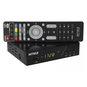 Zemes ciparu TV uztvērējs WIWA H.265 PRO DVB-T/DVB-T2 — Full HD, H.265, HDMI, SCART, USB, ierakstīšana