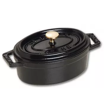 Čuguna panna vienai porcijai Staub Minis – Melna, 800 g
