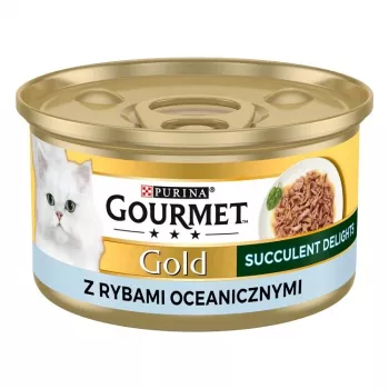 PURINA Gourmet Gold Succulent Delights Ocean fish - slapjā kaķu barība - 85g