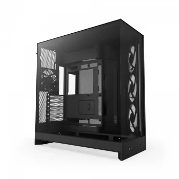Korpuss NZXT H9 Flow RGB Midi Tower Melns