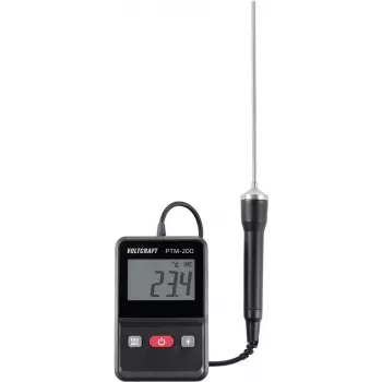 VOLTCRAFT PTM-200 penetrācijas termometrs, mērījumu diapazons -200 līdz 200 °C, Pt1000 zonde, kontakta mērījums (VC-12920030)