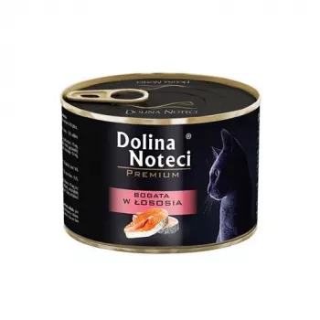 Slapjā barība kaķiem Dolina Noteci Premium 185 g, vista un zivs, pieaugušiem kaķiem, bez konservantiem