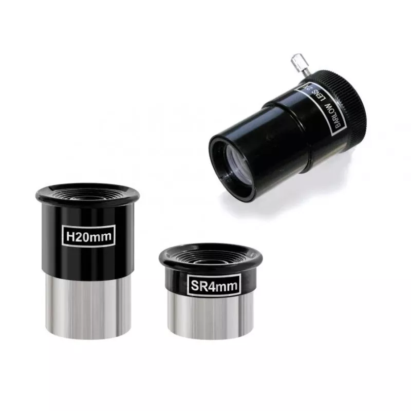 Reflektora teleskops Bresser Optics Solarix 76/350 Melns Sudrabs