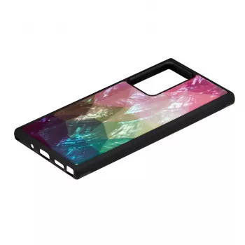 Aizsargmaciņš iKins Samsung Galaxy Note 20 Ultra — ūdensziedu raksts, melns