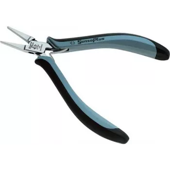 Knaibles ar šauru galu Knipex C.K Tools SensoPlus 12 cm, tērauds, melns/zils