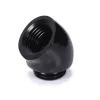 Alphacool 17590 45° adapteris G1/4 ārējā – G1/4 iekšējā vītne, melns