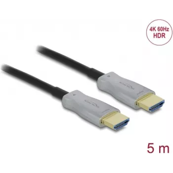 Delock aktīvais optiskais kabelis HDMI 4K 60 Hz - kabelis - digitālais/displejs/video (84959)