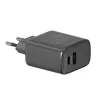 SAVIO LA-06/B 30 W sienas uzlādes ierīce, USB-A + USB-C, Quick Charge, Power Delivery 3.0, melna