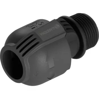 Savienotājs sprinkleru sistēmai 25mm > 1, melns/pelēks