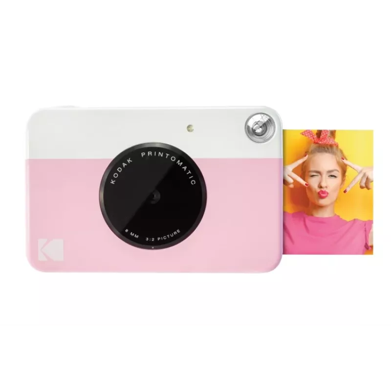 Kodak PRINTOMATIC Momentāno fotoaparāts, 2x3 inch, Rozā