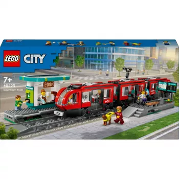 LEGO City tramvajs un stacija – būvējams komplekts bērniem no 7 gadiem