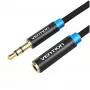 Audio kabelis Vention 3.5mm vīriešu–sieviešu VAB-B06-B500-M 5 m melns