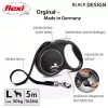 Flexi Black Design L 5 m suņa pavada ar automātisko tinumu