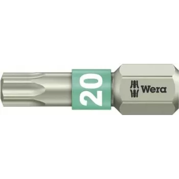 Wera 3867/1 TS TX 20 Uzgriežņu uzgalis, 25 mm, Nerūsējošais tērauds