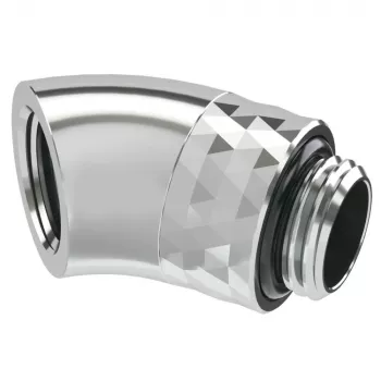 Barrow Dazzle Adapter TDWT45-B01 SS 45° G1/4 collītis uz G1/4 sievišķo rotējams sudraba