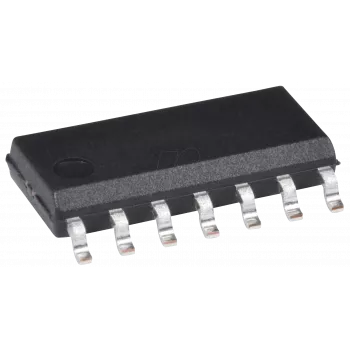 Step-down komutācijas regulators Texas Instruments LM2574 M-ADJ — regulējama izeja 1,2–37 V, ieeja 4–40 V, SO-14