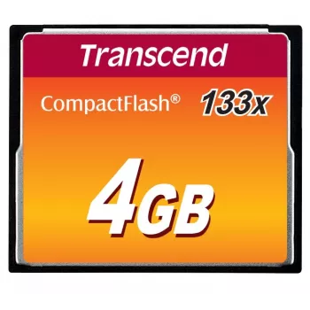 Transcend 4GB CompactFlash 133x atmiņas karte TS4GCF133