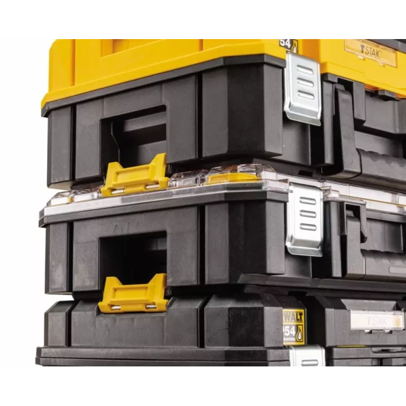 Instrumentu kaste DeWalt DWST83343-1 — alumīnijs/plastmasa, ūdensizturīga, ar šarnīra vāku, slēdzama, 1 nodalījums, 440×333×323 mm