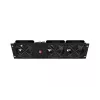 Ventilācijas panelis LANBERG AK-1506-B 19 collu ar 3 ventilatoriem 230V melns