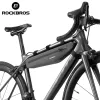 Rockbros AS-052 pelēka ūdensnecaurlaidīga velosipēda rāmja soma