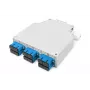 Optisko šķiedru DIN-sliedes kārba DIGITUS DN-963890, OS2, SC adapteris ar 2 m pigtail, tērauds, zili pelēka