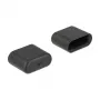 DeLOCK 64008 USB Type-C drošības vāciņš melns 10 gab.