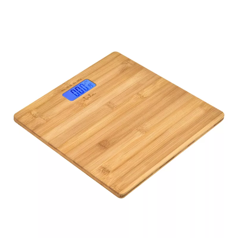 Jata HBAS1489 elektroniskie vannas istabas svari, 180 kg, 100 g iedaļa, presēta bambusa platforma, LCD displejs