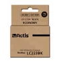 Tintes kasetne ACTIS KB-223BK saderīga ar Brother LC223Bk, melna pigmenta tinte 16 ml, standarta iznākums