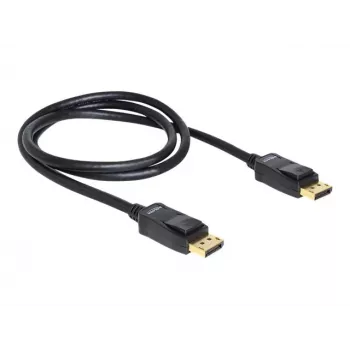 DisplayPort kabelis DeLOCK 82423 1m Vīrietis-Vīrietis Melns