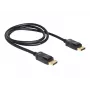 DisplayPort kabelis DeLOCK 82423 1m Vīrietis-Vīrietis Melns