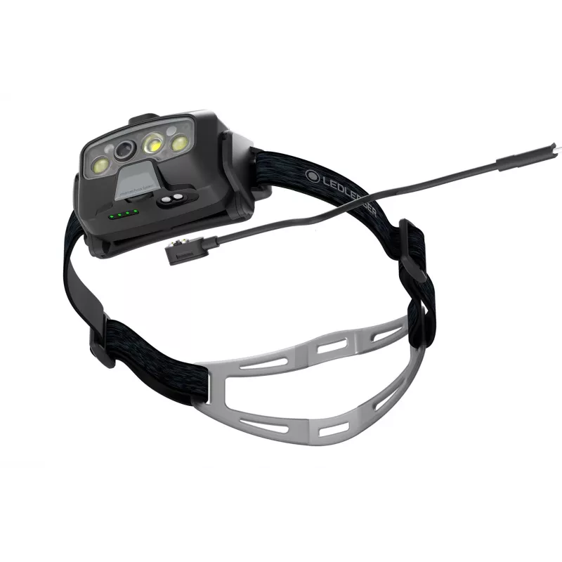 LED galvaslampa Ledlenser HF8R Core Melna