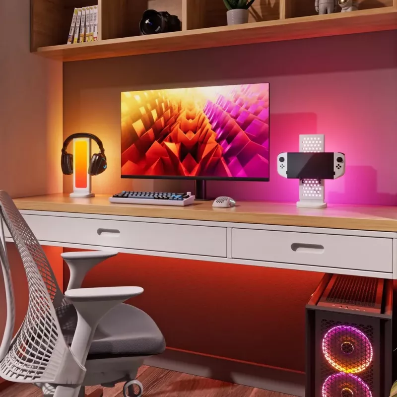 Nanoleaf Pegboard Desk Dock, Balts | 15 W | RGB