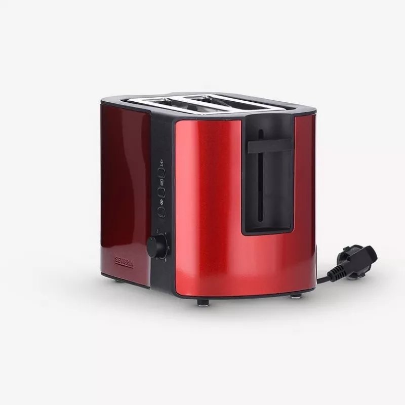 Toasteris Severin AT 2217 2 šķēles 800 W Melns Sarkans