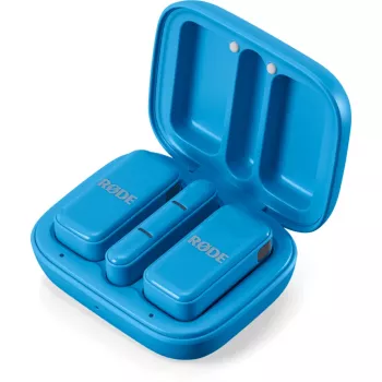 Bezvadu lavaljē mikrofons Rode Wireless Micro — zils (WIMICROCBLU)
