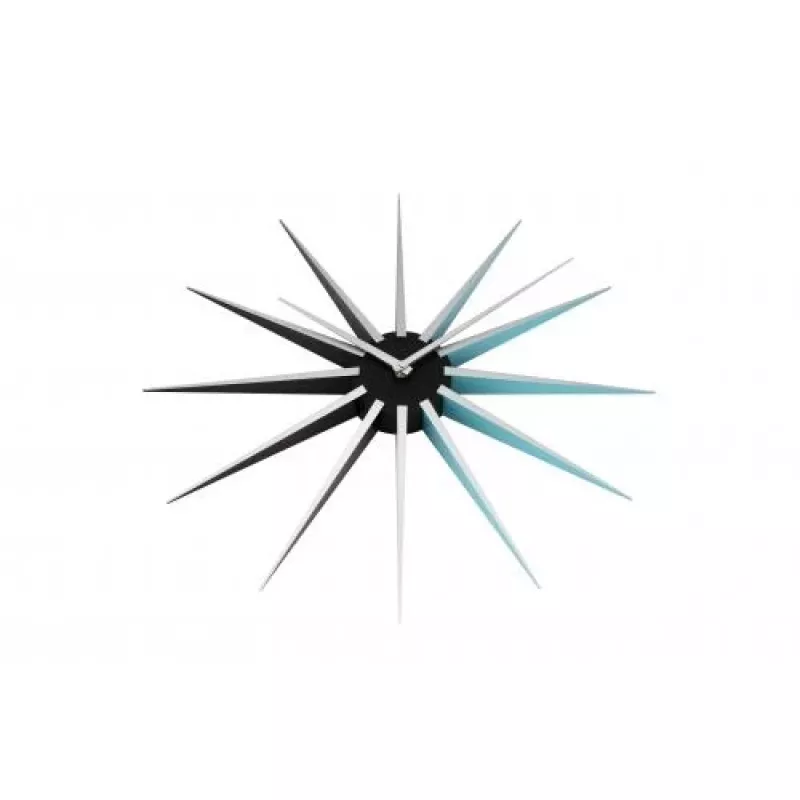 NeXtime Nova sienas pulkstenis 3051bl, Ø50 cm, melns/zils