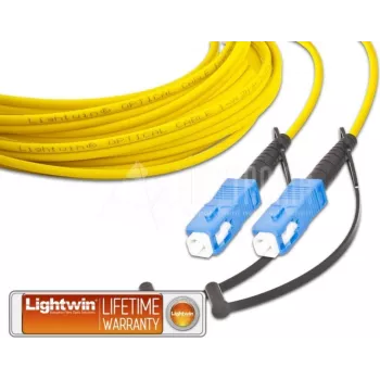 Lightwin LSP-09 SC-SC 29.0 – vienmodu šķiedras optikas patch kabelis, SC/SC, 9m