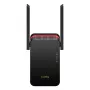 Wi‑Fi signāla pastiprinātājs Cudy RE3000 2400–5000 MHz, 802.11ax/ac/n/g/b/a, Ethernet 100 Mbps, ārējā antena, melns/sarkans
