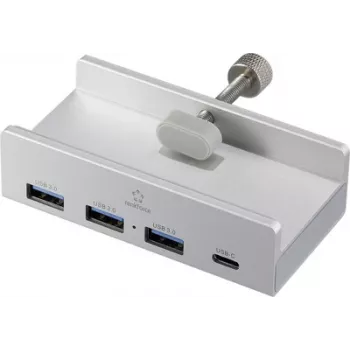 Renkforce RF-ACHB-350 1+3 Port USB 3.1 Gen 1 iekšējais centrmezgls Sudrabs (RF-6690354)