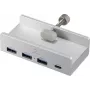 Renkforce RF-ACHB-350 1+3 Port USB 3.1 Gen 1 iekšējais centrmezgls Sudrabs (RF-6690354)