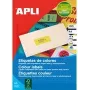 Lapu etiķetes agipa Adress-Etiketten 70 x 35 mm neonoranžas tintes/lāzerprinteriem un kopētājiem, pastāvīgā līme, 1 lapa (100765)