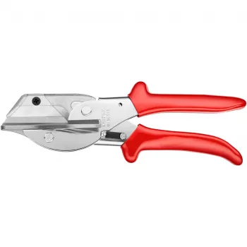 Knipex 94 35 215 leņķa šķēres plastmasas un gumijas profiliem, 215 mm