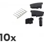 Vadu savienotājs TAE F ShiverPeaks BS72000-SET10 melns, 10 gab.