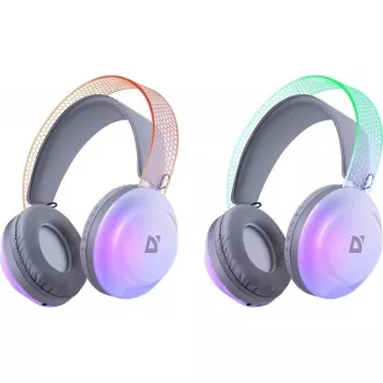 Bezvadu galvas saites austiņas DEFENDER Freemotion B651 — binurālas, slēgtas akustikas, 20–20000 Hz, 105 dB, USB-C, AUX