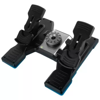 LOGITECH Flight Rudder Pedals kājvadības pedāļi, vadi, PC