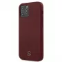 Mercedes MEHCP12MSILRE iPhone 12/12 Pro 6,1 sarkans cietais silikona maciņš Silicone Line