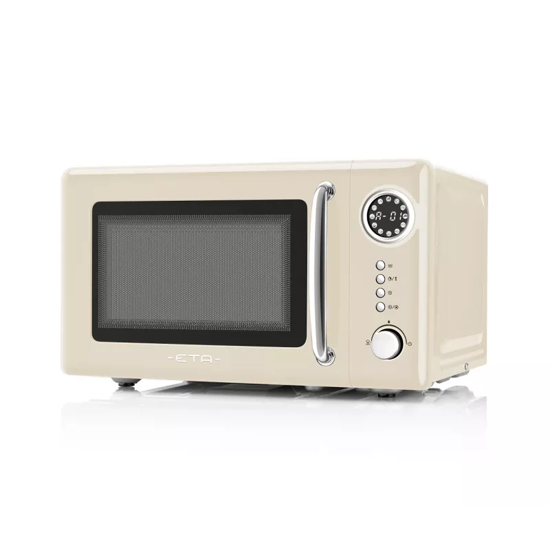 ETA Storio Beige Solo mikroviļņu krāsns, 20 L, 700 W, 5 jaudas līmeņi, darba virsmas modelis