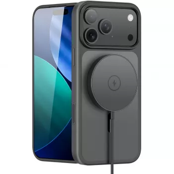 Stila maciņš StyleShell INVISIO Melns iPhone 17 Pro Max, saderīgs ar MagSafe