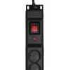 Activejet COMBO 12 ligzdu pagarinātājs 1,5m melns